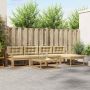 Lauko sofos komplektas 6 pcs Balta ir kreminė 79 x 79 x 37 cm