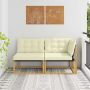 Sekcija sofa vienetai su pagalve Balta 162,5 x 83 x 73 cm