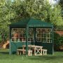 Šventinės palapinės šoninė siena 2 pcs 200 x 195 cm Žalia
