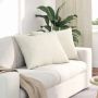 Sofa Pagalvės 2 pcs Kreminė 70 x 50 cm Kordūrinis audinys