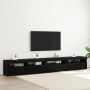 TV spintelių komplektas 3 pcs Juodas ąžuolas 270 x 35 x 40 cm