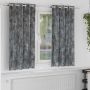 Aksominio tipo užuolaidos 2 pcs Pilka 175 x 140 cm Aksomas