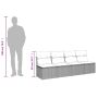 Sodo sofa su pagalvėlėmis, 4 sėdimos vietos, ruda, polirotangas