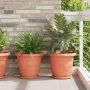 Apvalus gėlių padėklas 6 pcs Raudona plyta Ø 27 x 2,5 cm