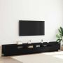 TV spintelių komplektas 3 pcs Juoda 260 x 35 x 40 cm