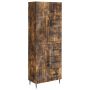 Spintelė 2 pcs Dūminio ąžuolo 66 x 34,5 x 89,5 cm