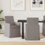 Valgomojo kėdės 2 pcs Taupe 57 x 67 x 95 cm audinys