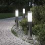 Šviestuvai su išleidimo anga, 3 vnt., 50 cm, nerūdijantis plienas, IP44