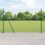 Tvora su stulpais Žalia 1,5 x 10 m Plienas ir PVC