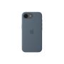 Apple iPhone 17e Silicone Case with MagSafe – Anchor Blue | Apple