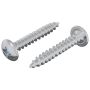 Mediniai varžtai 2 pcs Sidabro M4 x 25 mm Plienas