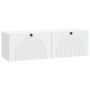 Sieninė TV spintelė Balta 98 x 31 x 30 cm Apdirbta mediena