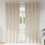 Užtemdymo užuolaidos 2 pcs Kreminė 140 x 225 cm Aksomas