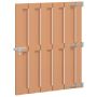 Sodo vartai 100 x 112 cm WPC ir aliuminis Ruda
