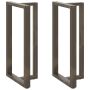 Baro stalo kojos, T formos, 2 vnt., juodos, 60x35x(110-111) cm, plienas