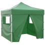 Sulankstomas paviljonas, žalias, 3 x 3 m, 4 sienelės