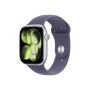 Apple Watch Series 11 GPS 46mm Silver Aluminium Case with Purple Fog Sport Band - S/M | Apple