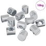 Cilindrinės veržlės 4500 pcs Sidabro M6 x 12 mm Metalas