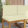 Lauko sofa pagalvėlė 2 pcs Kreminė Poliesteris