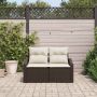 Sodo sofa su pagalve 123 x 62 x 69 cm poliratanas