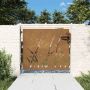 Sodo vartai, 85x100 cm, Corten plienas, žolės raštas
