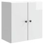 Prie sienos montuojama spinta Itin blizgi balta 59 x 31 x 60 cm