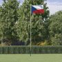 Čekijos vėliava su stiebu, aliuminis, 6,08m