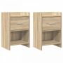 Naktiniai staliukai 2 pcs Sonoma ąžuolas 40 x 30 x 60 cm