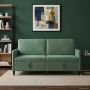 Sofa su saugojimo vieta Jūrinė žalia 172 x 78 x 87 cm