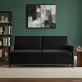Sofa su saugojimo vieta Juoda 192 x 78 x 87 cm Poliesteris