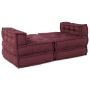 Modulinė sofa 4 pcs Raudonmedis Audinys