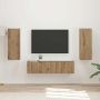 TV spintelių komplektas 2 pcs Amatininkų ąžuolas