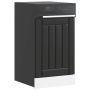 indaplovės skydelis Lucca Black Engineered Wood