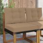 Lauko sofa pagalvėlė 2 pcs Taupe Poliesteris