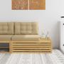 Lauko galinė sofa su pagalve Balta 115 x 83 x 73 cm