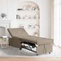 Ištraukiama sofa-lova 67cm Taupe Mikropluoštas