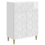 Kabalas Itin blizgi balta 66 x 34,5 x 90 cm Apdirbta mediena
