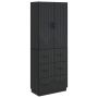 Spintelė 2 pcs Juoda 66 x 34,5 x 87 cm Apdirbta mediena