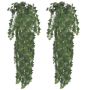 2 Žalios Spalvos Dirbtinės Gebenės 90 cm