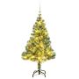 Dirbtinė Kalėdų eglutė su 150 LED, žaisliukais ir sniegu, 150cm