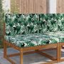Lauko sofa pagalvėlė 2 pcs Lapų raštas Poliesteris