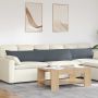 Sofa Pagalvės 2 pcs Tamsiai pilka 200 x 40 cm