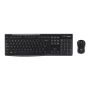 Logitech klaviatūros ir pelės komplektas MK270, juodos spalvos, belaidis, US