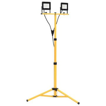 LED prožektorius su trikoju, šiltos baltos spalvos, 2x30W