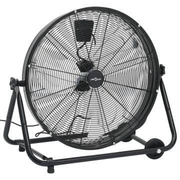 Pramoninis ventiliatorius, juodas, 60cm, 172,5W, būgno formos