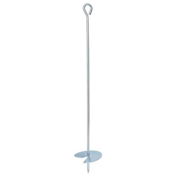 Žemės inkaras 2 pcs Sidabrinė Ø10 x 60 cm Cinkuotas metalas
