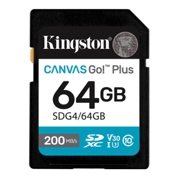 Kingston atminties kortelė U3, 64 GB