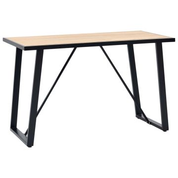 Valgomojo stalas, ąžuolo spalvos, 120x60x75cm, MDF