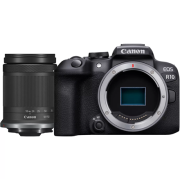 Canon fotoaparatas D.CAM EOS R10 RF-S 18-150 IS STM EU26, juodos spalvos, Wi-Fi