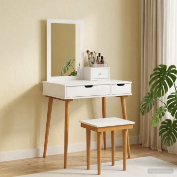 Tualetės rinkinys FAUSKE 4 pcs Balta 76 x 50 x 143 cm